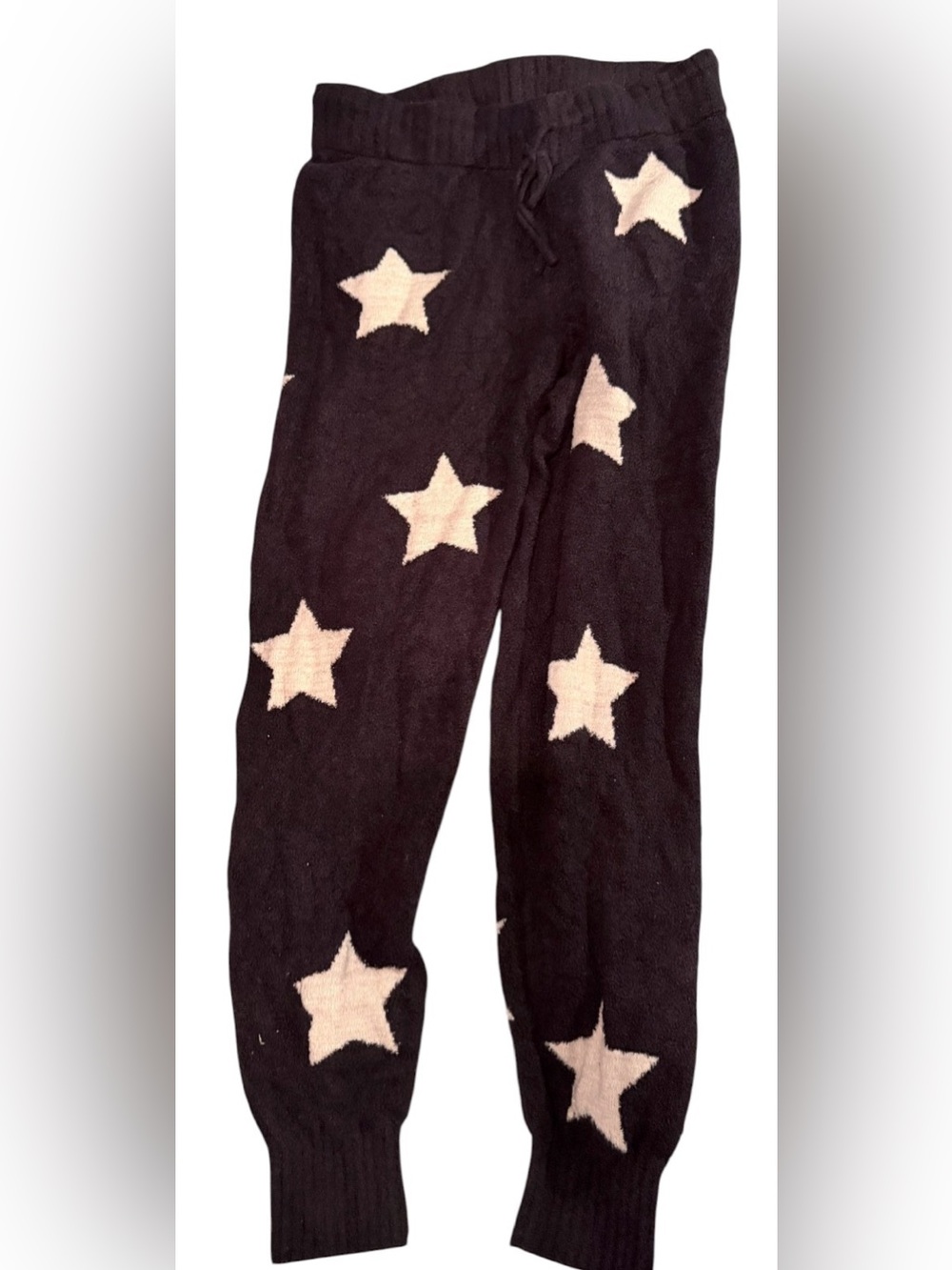 Spiritual Gangster Black sweatpants with white stars size S